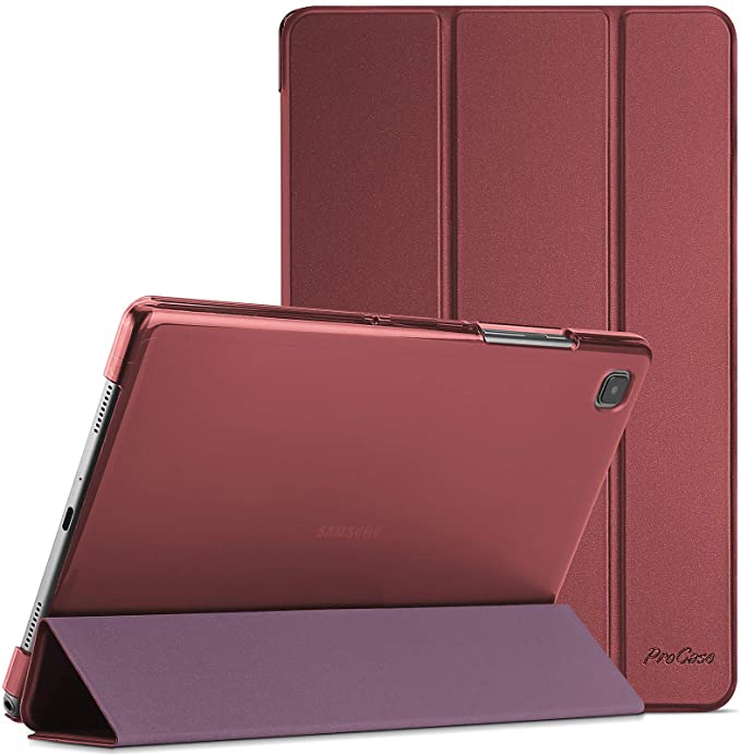 ProCase Galaxy Tab A7 Case 10.4 Inch (SM-T500 / T505 / T507), Protective Stand Case Hard Shell Cover for 10.4 Inch Samsung Tab A7 Tablet 2020 - Wine