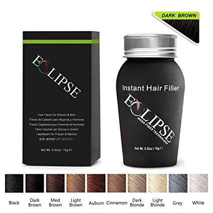 Eclipse Instant Hair Filler Instant Thinning Hair Solution - 10 Colors & 3 Sizes