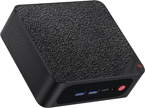 Beelink SER5 MAX Mini PC with AMD Ryzen 7 5800H(8C/16T, up to 4.4GHz) Pre-in W11 Pro Mini Computer, 16GB DDR4 1TB NVMe SSD, 4K HD Triple Display HDMI/Type-C, WiFi 6, Bluetooth 5.2