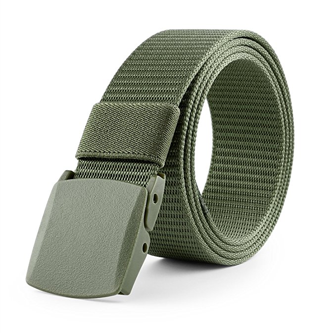 JasGood Nylon Canvas Breathable Military Tactical Men Waist Belt With Plastic Buckle