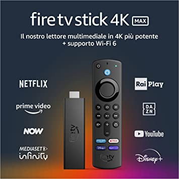 Ti presentiamo Fire TV Stick 4K Max, Wi-Fi 6, con telecomando vocale Alexa (con comandi per la TV)