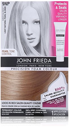 John Frieda Precision Natural Foam Colour, Sheer Blonde, Light Natural Pearl Blonde, 9NP