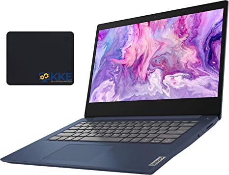 2020 Newest Lenovo IdeaPad 3 Laptop, 14" Full HD Screen, AMD Ryzen 3 3250U Processor, Webcam, HDMI, Wi-Fi, Bluetooth, Online Class, Windows 10 Home, KKE Bundle, Blue (20GB RAM | 512GB SSD)