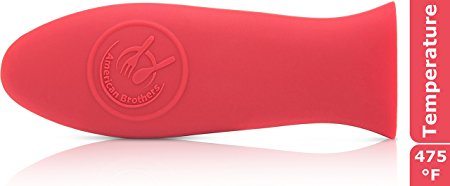 Silicone Hot Handle Cover/Holder, Potholder, Frying Pans & Griddles ,Cookware Handles, Red - Premium Product