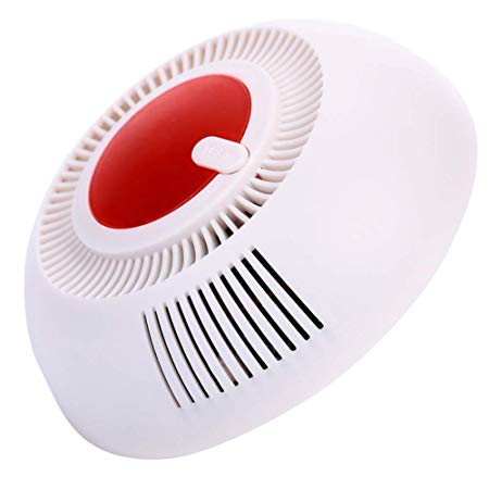 Smoke Detector and Fire Alarm with Photoelectric Sensor, Battery Operated (Included) Fire Safety for Bedroom,Kitchen,Corridor,Bathroom and Hotel