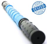 The Muscle Stick - Massage Roller -Better Than Foam Roller - Deep Tissue Natural Muscle Recovery - Trigger Point Relief Of Myofascial Soreness - No Flex Perfect Pressure - Guaranteed - Blue