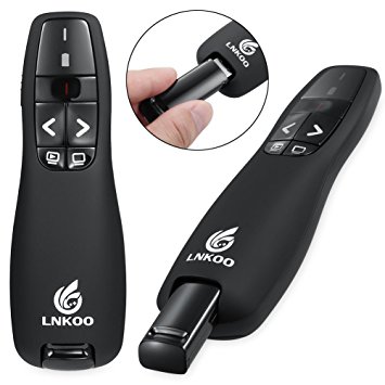 LNKOO RF 2.4GHz Wireless USB PowerPoint PPT Presenter Presentation Remote Control Laser Pointer Flip Pen