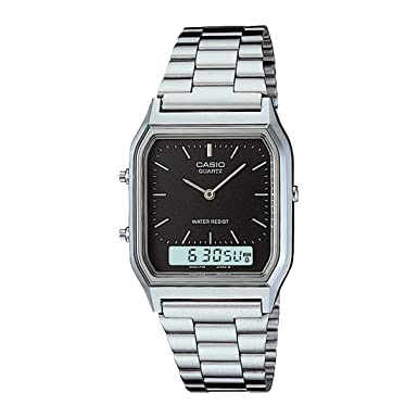 Casio Vintage Series Analog-Digital Black Dial Men's Watch-AQ-230A-1DMQ