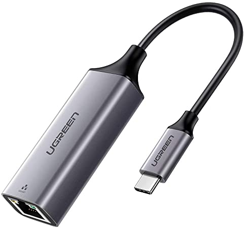 UGREEN USB C to Ethernet Adapter RJ45 to Thunderbolt 3 Type C Gigabit Network LAN Converter 10/100/1000Mbps for MacBook Pro Air, iPad Pro, Galaxy S20 S10 S9, XPS 13 15, Surface Book 2 Go, Chromebook