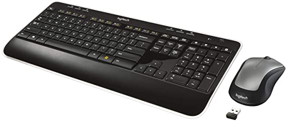 Logitech MK520 Wireless Keyboard and Mouse Combo — Keyboard and Mouse, Long Battery Life, Secure 2.4GHz Connectivity