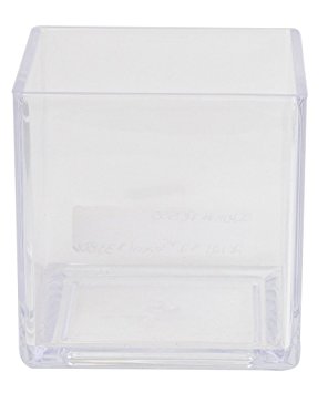 Royal Imports Flower Acrylic Vase Decorative Centerpiece For Home or Wedding by Break Resistant - Cube Shape, 6"x6", 6" Tall
