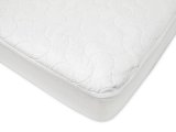 American Baby Company White Waterproof Fitted Crib and Toddler Protective Pad