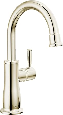 DELTA FAUCET 1960-PN-DST Traditional Beverage Faucet, Polished Nickel