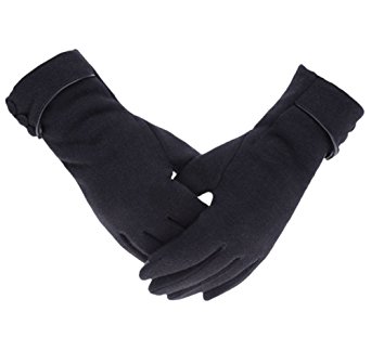 Knolee Women's Screen Gloves Warm Lined Thick Touch Warmer Winter Gloves