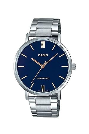 Casio Analog Blue Dial Men's Watch-MTP-VT01D-2BUDF (A1613)