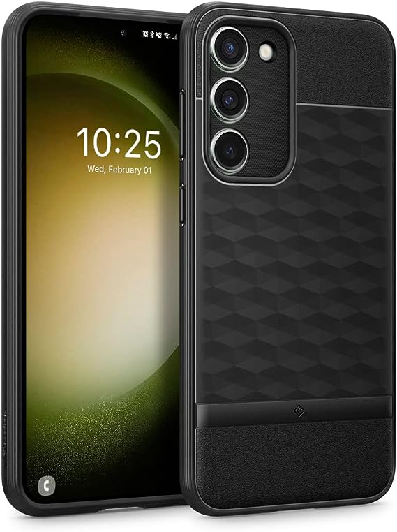 Caseology Parallax Protective Case Compatible with Samsung Galaxy S23 Plus Case 5G (2023) - Matte Black