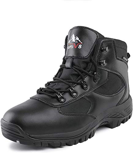 NORTIV 8 Men's Waterproof Snow Hiking Boots Mid Outdoor Backpacking Trekking Trails Lightweight Shoes