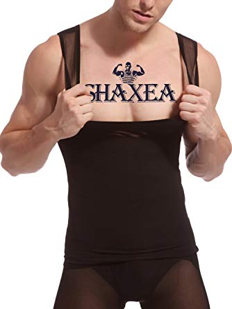 Shaxea Slimming Body Shaper for Men, Tummy Control and Gynecomastia Compression Undershirt