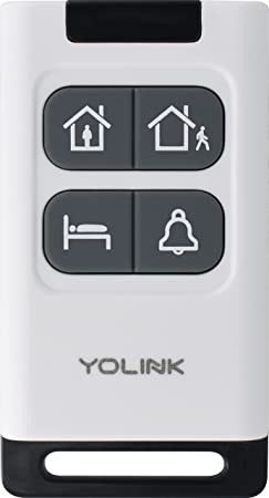 AlarmFob YoLink Security/Intrusion/Panic Alarm Smart Keyfob, Accessory for YoLink System - Home, Away, Sleep, Panic Button, Personal Security Control System. 1000' Range! Hub REQUIRED