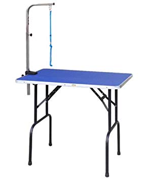 Go Pet Club Pet Dog Grooming Table with Arm, 30-Inch