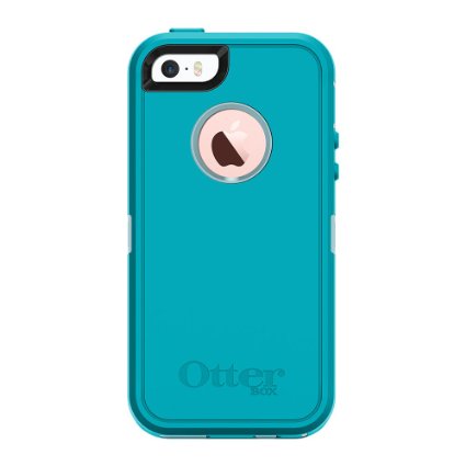 OtterBox DEFENDER SERIES Case for iPhone 5/5s/SE - Frustration Free Packaging - MORNING MIST (BAHAMA BLUE/LIGHT TEAL)