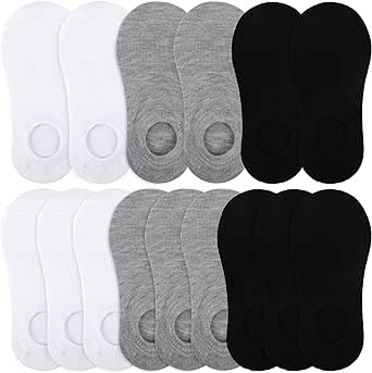 Cooraby 15 Pairs No Show Socks Kids Socks Anti-slip Low Cut Socks for Girls Boys Ankle Athletic Socks