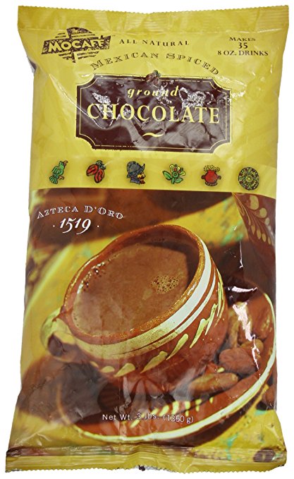 Mocafe Azteca D'oro 1519 Mexican Spiced Ground Chocolate, 3-Pound Bag