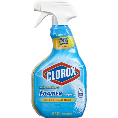 Clorox Bathroom Foamer with Bleach, Spray Bottle, Original, 30 oz