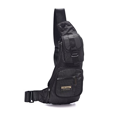 Sling Chest Bags Small Shoulder Pack Unbalance Fanny Backpack for Outdoor Biking Racing Men