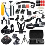 MCOCEAN Accessories Great Kit Bundle for Gopro Hero 4 Go pro Hero 3 Hero 3 Camera for Outdoor Sports Swimming Rowing Surfing Climbing Running Bike Riding Camping Diving Outing etc