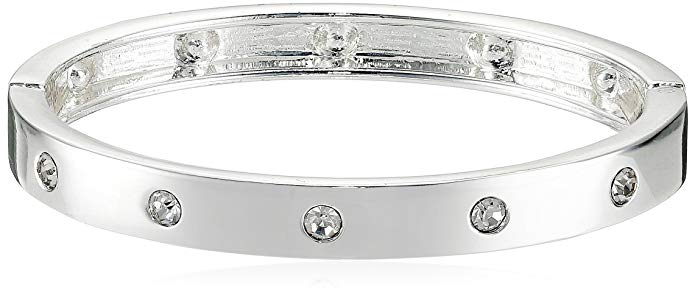 Guess Narrow Hinge with Crystal Bangle Bracelet