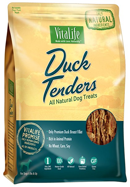 VitaLife All Natural Healthy Dog Treats - Duck Tenders 16 oz (454 g)