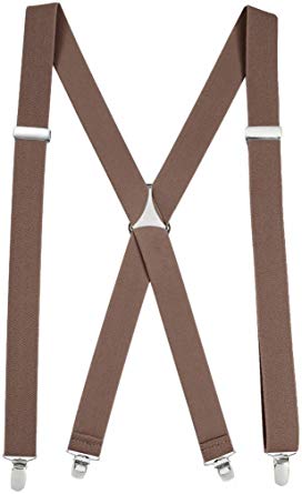 Hold'Em Suspender for Men X-Back Adjustable Straight Clip-on Tuxedo Suspenders Many Colors Available