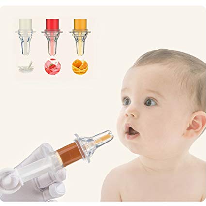 HaloVa Baby Medicine Dispenser, Kids Medicine Pacifier, Soft Tip Liquid Medicine Syringe Dropper Feeder for Infant Toddler Newborns, BPA-free and Non-toxic