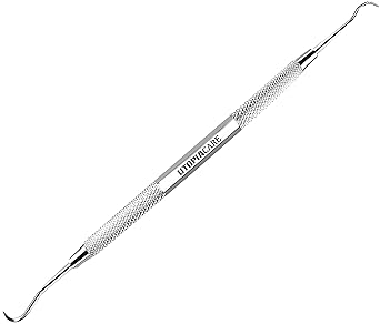 Utopia Care Professional Dental Tartar Scraper Tool - Dental Pick, Double Ended Tartar Remover for Teeth, Plaque Remover, Tooth Scraper (7 Inch, Silver, 1)