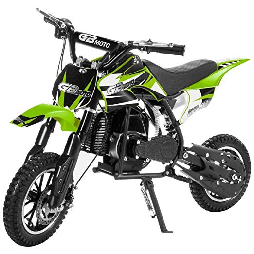XtremepowerUS 49CC 2-Stroke Gas Power Mini Pocket Dirt Bike Dirt Off Road Motorcycle Ride-on Motor Cycle (Green)