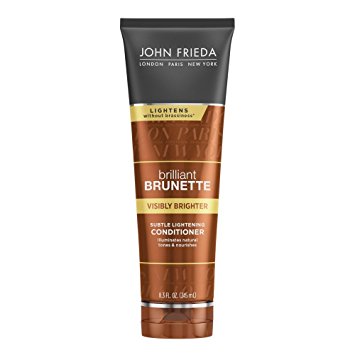 John Frieda Brilliant Brunette Visibly Brighter Subtle Lightening Conditioner, 8.3 Ounces