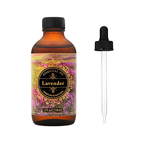 MASEN Aromatherapy Lavender Essential Oil-100% Pure.herapeutic Grade Oils For Difusser With Premium Glass Dropper- 4 fl oz/118ml