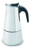 IMUSA USA Stainless Steel 4-Cup Coffeemaker Silver