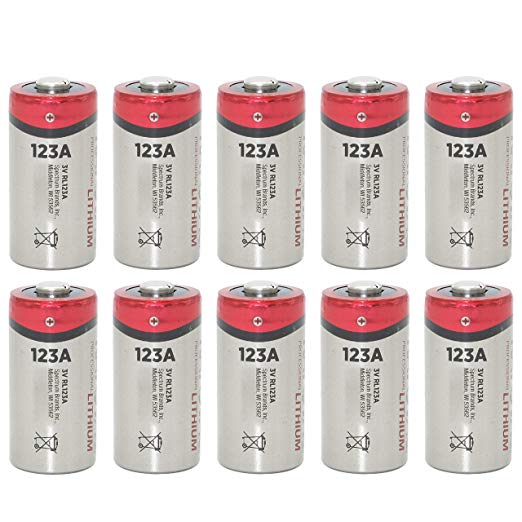 10 pcs Rayovac RL123A Lithium CR123A 3V Photo Lithium Batteries Bulk - New!