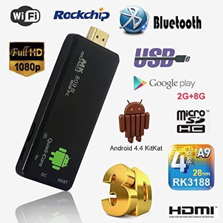 Yuntab MK809III Bluetooth Android 442 RK3188 Quad Core Cortex A9 2G Ram 8G Rom HDMI Bluetooth Wifi TV Dongle Stick