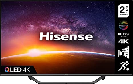 HISENSE 43A7GQTUK QLED Series 43-inch 4K UHD Dolby Vision HDR Smart TV 60Hz Refresh Rate with YouTube, Netflix, Freeview Play and Alexa Built-in, and Bluetooth, TUV Certificated (2021 NEW)