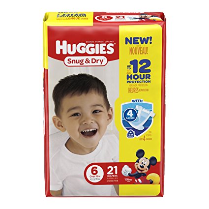 Huggies Snug & Dry Diapers, Size 6, 21 ct