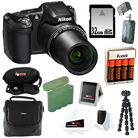 Nikon COOLPIX L840 Digital Camera and 32GB Accessory Bundle (Black)
