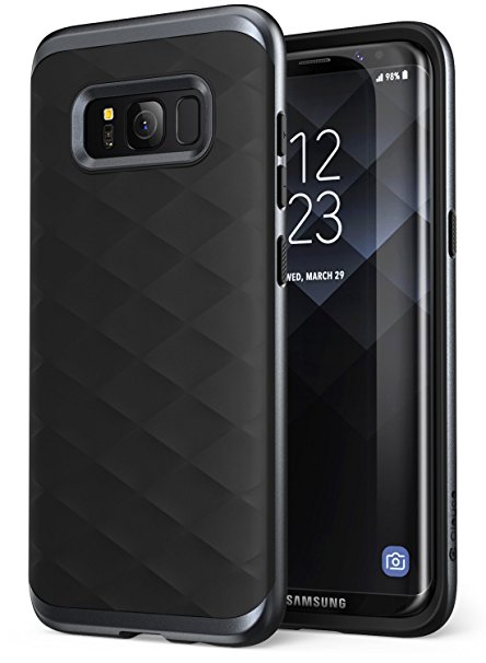 Galaxy S8 Case, Clayco [Helios Series] Premium Hybrid Protective Case for Samsung Galaxy S8 (Black)