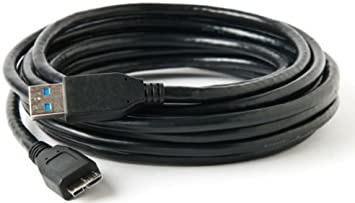 9.8-feet USB 3.0 A Male to Micro B Male Cable, Black
