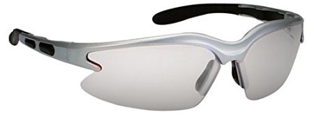 Delta Track Stylish Safety Glasses - HC906-1 Clear Silver Mirror Lens with Anti-Fog/Scratch, ANSI Z87.1 with FREE BONUS Soft Pouch and Neck String. UV400 Eye Protection Sunglasses for Shooting, Sport, Outdoors, PPE and DIY at Best Affordable Price