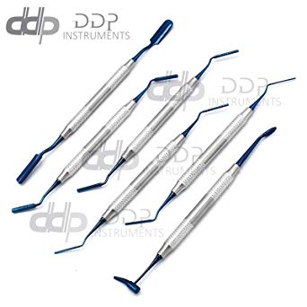 DDP 6 Pcs Set Implant Sinus Lift Bone Graft Carrier Packer Plugger Dental Tit DN-2142