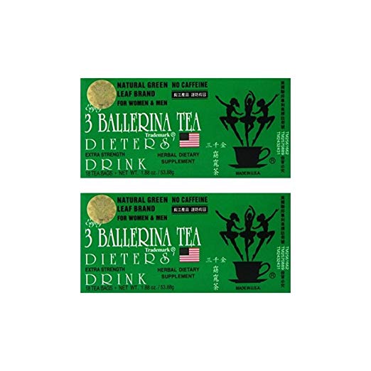 3 Ballerina Tea Dieters' Drink Extra Strength (2 boxes x 18 teabags)