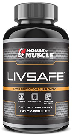 LivSafe (60 capsules) - Liver Protection Supplement - Protect, Cleanse & Detoxify Liver From Toxins, Chemicals & Contaminants - Vegetarian Safe Capsules